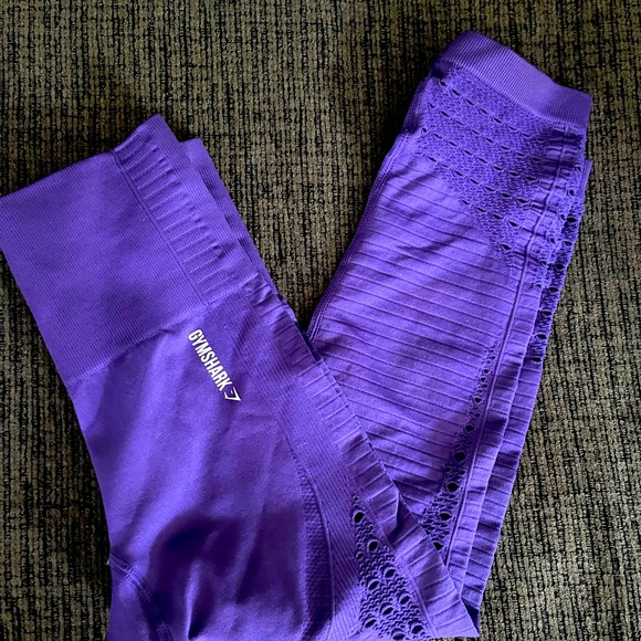 GymShark Vibrant Violet Workout Tights - Picture 2 of 2